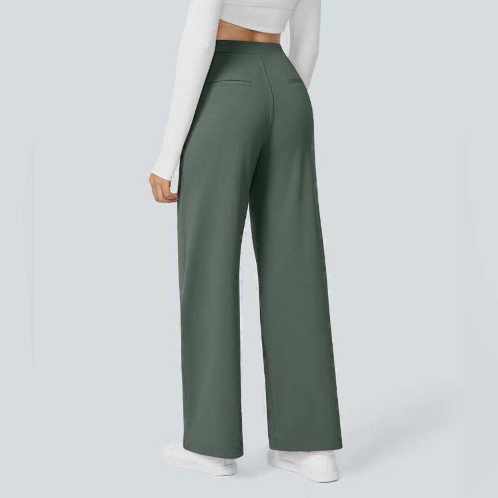 Halara Flex™ DayStretch High Waisted Pocket Straight Leg Work Pants - Picture 2 of 8